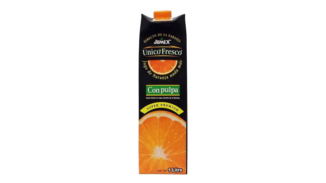 Jugo de Naranja Único Fresco con pulpa (1 lt.)
