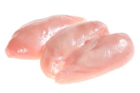Pechuga de pollo con hueso sin piel