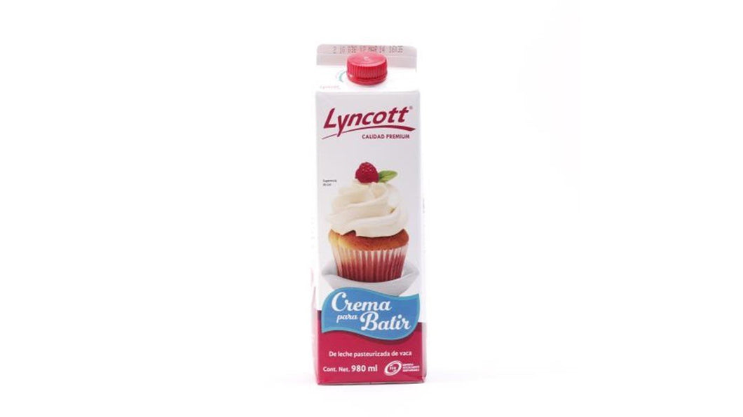 Crema para batir Lyncott